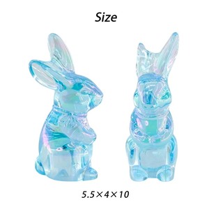 Hadiah Souvenir kelinci kristal warna-warni kelinci kristal warna baru dekorasi hadiah kerajinan kelinci pesta kelinci meriah - Product Image 4