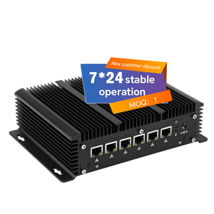 MeegopadインダストリアルミニコンピュータFanless 6 LANS Intel Celeron J1900 Core I3 I5 I7 CPU 32GB DDR4 7*24時間使用ファイアウォール4GB WIFI - Product Image 1