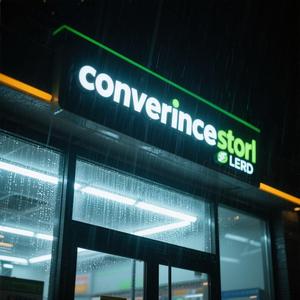 多功能一体迷你超市解决方案轻型木质金属搁板，带广告灯箱，适用于小型商店，具有成本效益 - Product Image 2