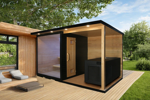 Modern 9KW Electric Stove Premium Finnish Spruce Sauna Custom-Made for Outdoor <strong>Use</strong> Wet Steam Function Smart <strong>Computer</strong> <strong>Controls</strong> - Product Image 5