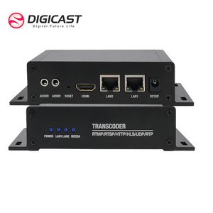 DIGICAST UDP to HLS Transcoder IPTV Video H264 to H265 HEVC Codec 9 canali RTMP Transcoder - Product Image 4
