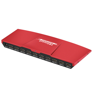 Interruptor divisor HDMI 4K, controlador de 2 entradas y 8 salidas, 2x8 puertos OEM Rohs CE 4K HDMI 2x8, 3D Ultra 4k x 2k 2 en 8