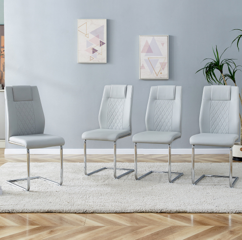 LIGHT GREY + PU Leather