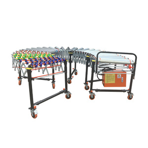 VPAI Stretchable <strong>Conveyor</strong> Solution Adjustable and Expandable Roller <strong>Conveyor</strong> Flexible <strong>Conveyor</strong> for Truck <strong>Loading</strong> <strong>Unloading</strong>