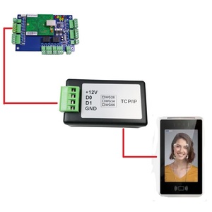 Convertidor Ethernet Wiegand de 26/34/66bits a TCP/IP, amplificador de señal Wiegand para sistema de control de acceso e industria de seguridad - Product Image 1