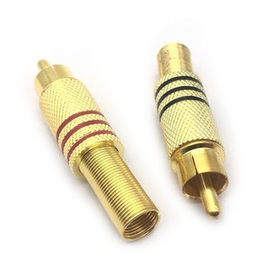 3.5 <strong>Plug</strong> Audio Jacks <strong>RCA</strong> <strong>Connector</strong> Stereo AUX Audio DIY Kit for Amplifier DVD Mp3 Mp4 Player Metal <strong>3.5mm</strong> <strong>Plug</strong> - Product Image 2