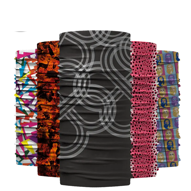 Bajo MOQ Producir Color sólido liso Impresión Multifunción Paisley Tie Dye Bandana