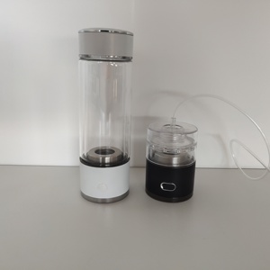 YenvQee 400毫升OEM便携式可充电富氢离子发生器SPE PEM水玻璃可吸收纯富氢发生器瓶 - Product Image 5
