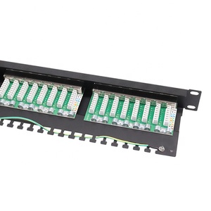 Cable de parche Ethernet RJ45 Cat6, 24 puertos, Panel de parche Stp Cat6, 19 pulgadas, 1U, estante de red Rj45 - Product Image 4