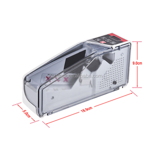 Mini contador de dinero portátil, máquina contadora de billetes en efectivo en todo el mundo con pantalla LED, enchufe Financiero Europeo/estadounidense - Product Image 5