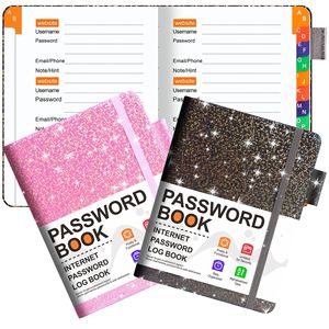 Alfabetik sekmeler ile küçük A3 deri şifre kitap web sitesi Logins ve şifre kaleci için Internet adresi organizatör & Logbook - Product Image 1