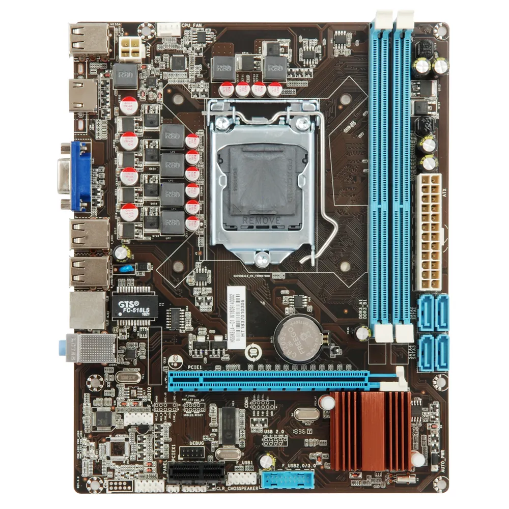 Chipset-placa base DDR3 H55, compatible con procesador Corei3/i5/i7, nueva versión 2023