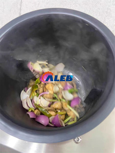 Горячая распродажа газовая автоматизированная кухонная машина Робот вращается жареная рисоварка для ресторана - Product Image 2