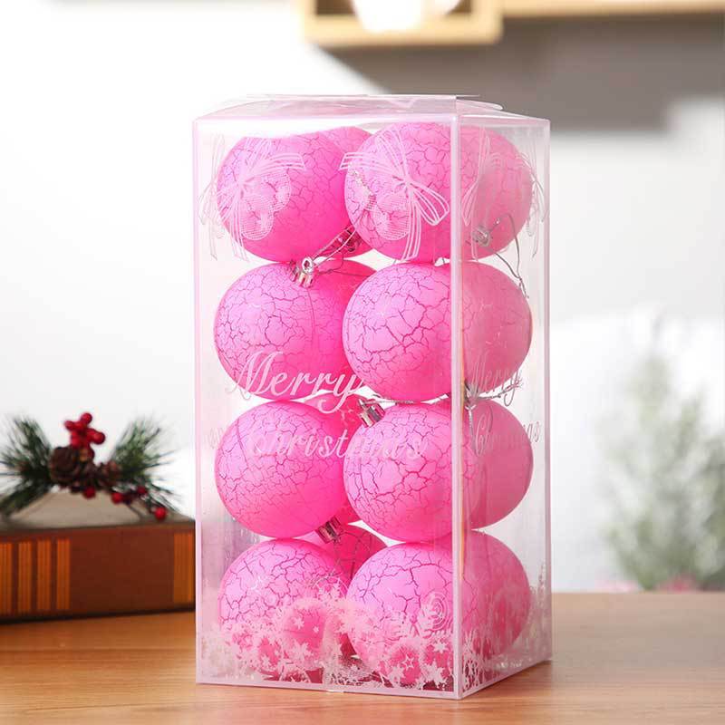 ลูกบอลแตก 6 ซม. 16 ชิ้น (สีชมพู)