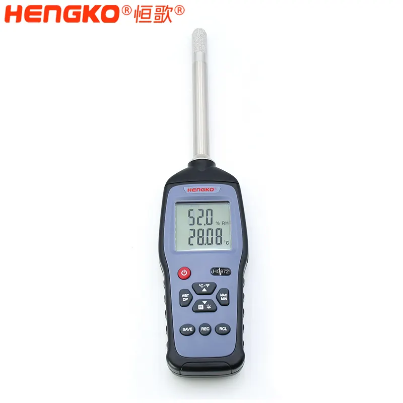 LCDディスプレイ付きHK972温度および湿度レコーダーデータロガー露点計