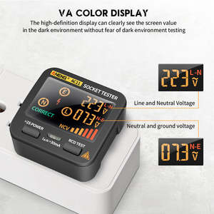 ANENG AC11 Digital Smart Socket Tester Voltage Test Socket Detector <strong>US</strong>/UK/EU/<strong>AU</strong> <strong>Plug</strong> Ground Zero Line Phase Check Rcd NCV test - Product Image 4