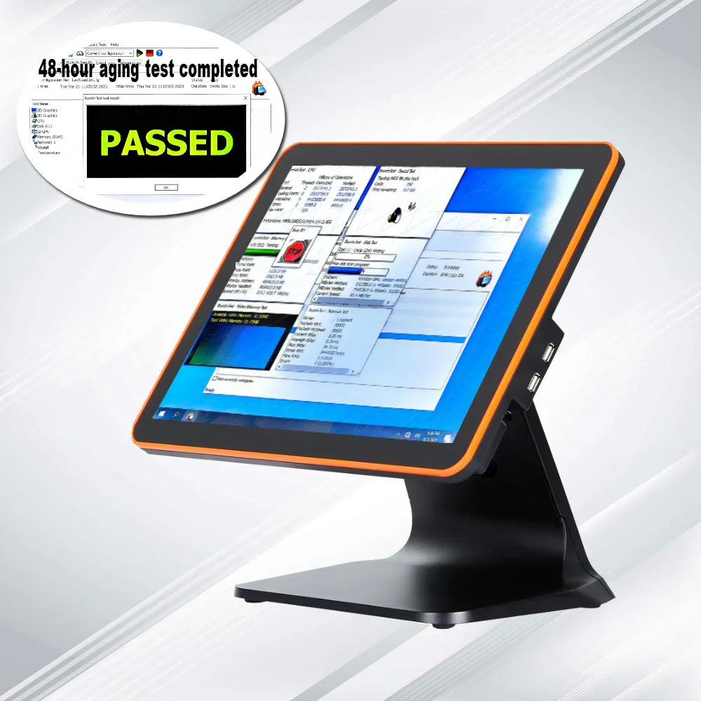 Nhà Máy Giá 15 inch POS thiết bị đầu cuối tiền mặt đăng ký tất cả-trong-một cảm ứng POS hệ thống nhà sản xuất