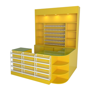 木材便利店现金桌尺寸杂货收银台收银台 - Product Image 6