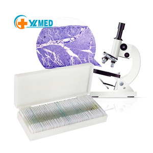 Producción de fábrica portaobjetos de microscopio portaobjetos preparados en histología serie de asignaturas enseñanza portaobjetos preparados 12 piezas conjunto - Product Image 1