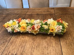 24英寸透明亚克力花瓶长方形花卉摆件餐桌长长方形花瓶 - Product Image 5