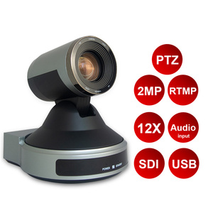 12X Zoom 2MP HD-SDI HD-MI 3-in-1ビデオ会議カメラライブストリーミングミーティングPTZ Technology Network CMOS Sensor RTMP Protocol - Product Image 2