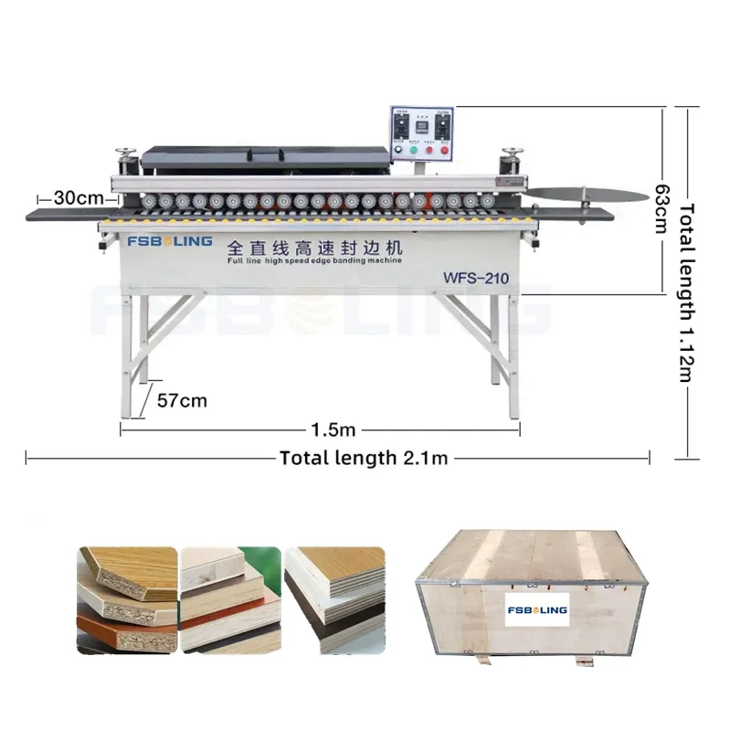 Furnitur Portabel Kayu Lapis Otomatis Menyesuaikan Tepi Pemangkasan Tepi Mesin Pemoles Banding Tepi