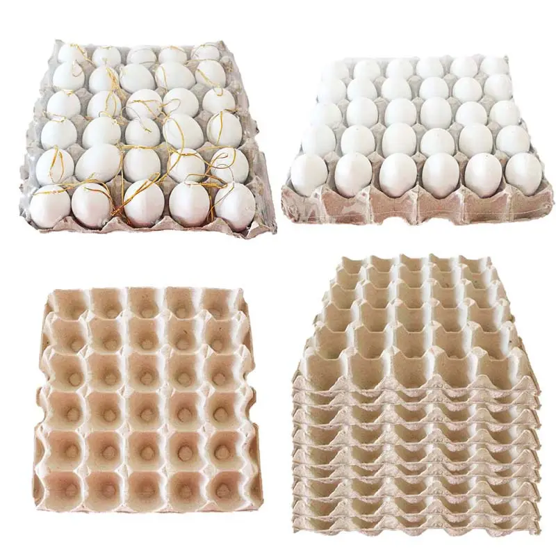 Easter egg pulp egg packaging box paper tray 30 pieces of children's hand-made artificial eggs for storage and transportation