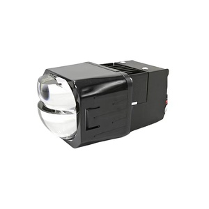 110W matris LED projektör Lens 12V far kare modülü LHD RHD düz kesim 1.5 inç BI LED projektör Lens - Product Image 1