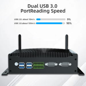 Oem Linux lüfter los i3 i5 i7 kleine industrielle HD DP 3 Display GPIO PCIE 3.0 Fenster 10 Mini Desktop Computer