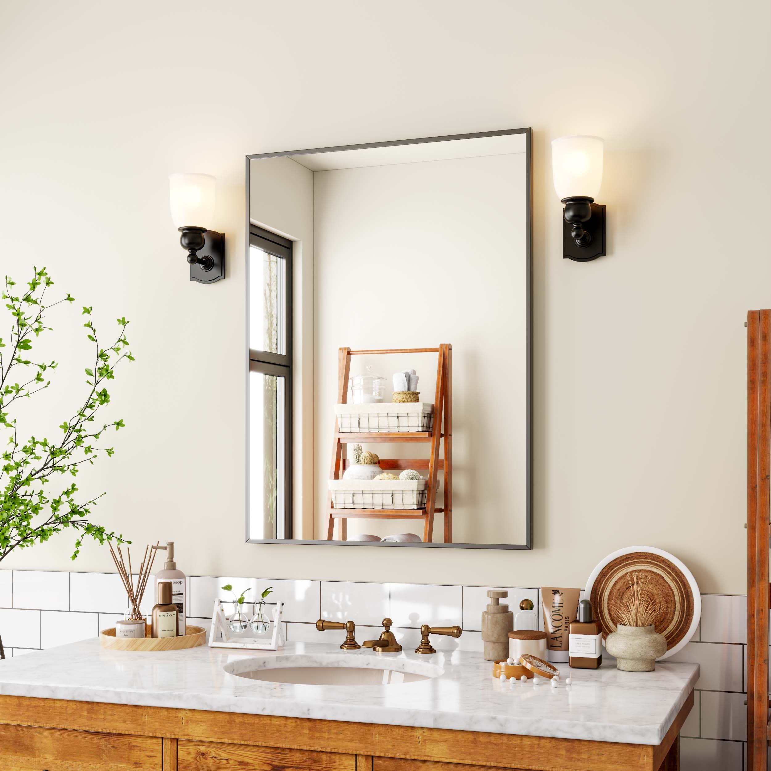 Miroir de salle de bain encadré DP523