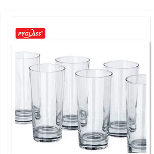 <strong>Tall</strong>, Narrow Caliber Glass Drinking <strong>Cup</strong>, Transparent in Color - Product Image 1