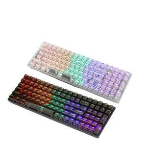 K10 Wired 100 <strong>Keys</strong> RGB Backlit Transparent Keycap Hot Swap Gaming Mechanical USB 3.0 <strong>Keyboard</strong> for Desktop Used - Product Image 1