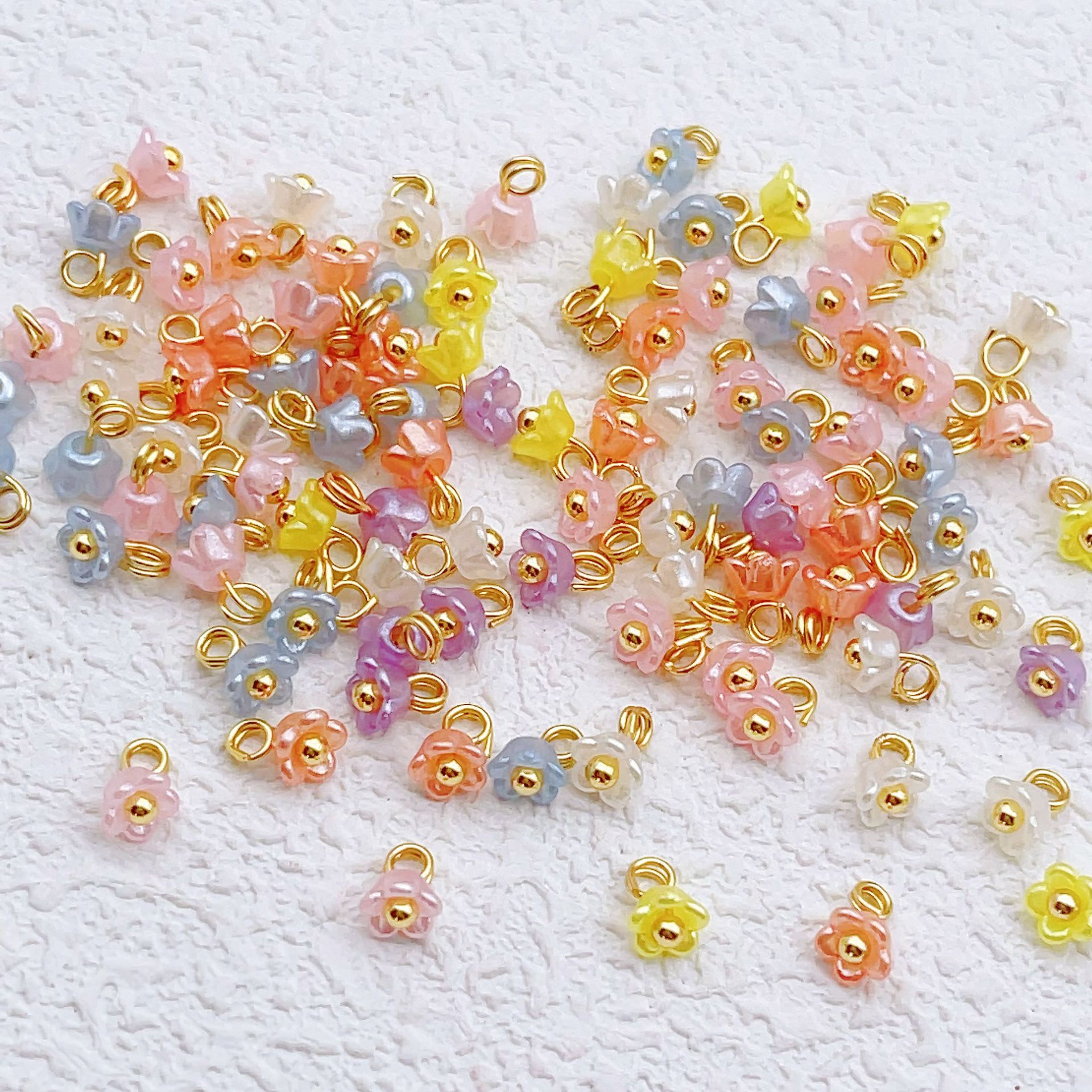 4mm mixed color acrylic lily of the valley