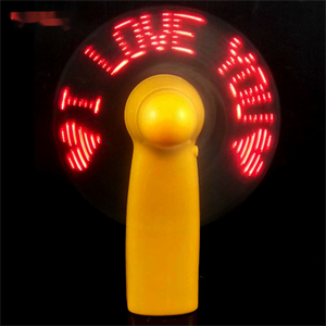 2024 Mini portátil Led personalizado, ventilador de batería pantalla Led programable ventilador eléctrico de mano - Product Image 6