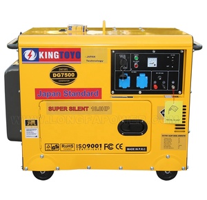 Kral TOYO MAX jeneratör 6 Kw 6000 W 6 kVA bakır tel anahtar başlangıç taşınabilir 186fa sessiz ses geçirmez taşınabilir dizel jeneratör - Product Image 1