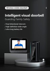 Sistema de videoportero de 4,3 pulgadas Monitor LCD transparente Video intercomunicador Kits de timbre IR visión nocturna cámara exterior intercomunicador de puerta - Product Image 2