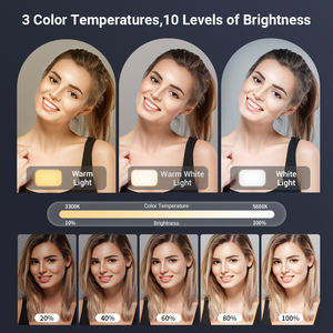 Professional LED Fill Video <strong>Light</strong> for Live Streaming and Makeup - Studio-Quality Illumination CRI 95+ - Product Image 4