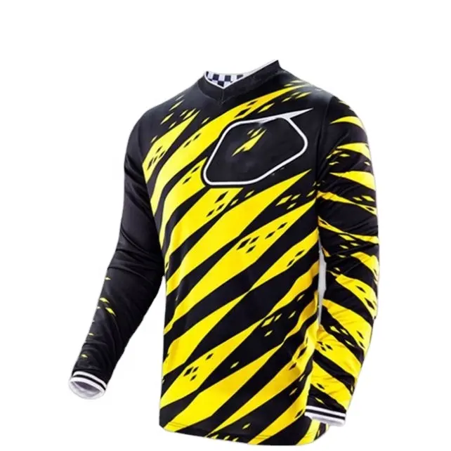 Fabbrica di Fornitura di Pieno Della Chiusura Lampo Dryfit MTB Downhill Jersey Biciclette