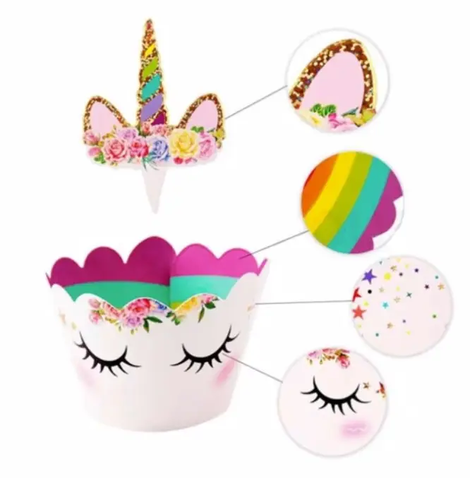 Holesale nicorn-oppers para niños y niñas, decoración para fiestas