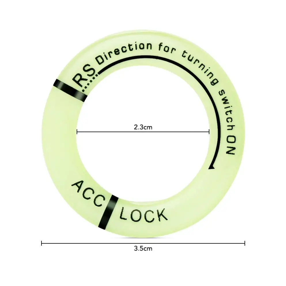 Автомобильный Брелок-наклейка светящаяся крышка переключателя зажигания для lada niva kalina priora granta largus ВАЗ Самара 2110 газ Газель
