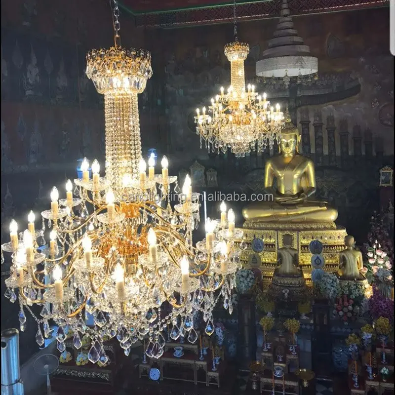 Lustre en Cristal de mariage Empire français, bougies en Cristal de luxe, lampe suspendue pour la décoration intérieure de la maison, de l'hôtel