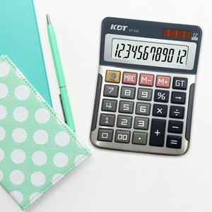 Solar Powered Rubber Desktop Calculator Basic Office <strong>Accounting</strong> <strong>Tool</strong> for Daily Use for School - Product Image 3
