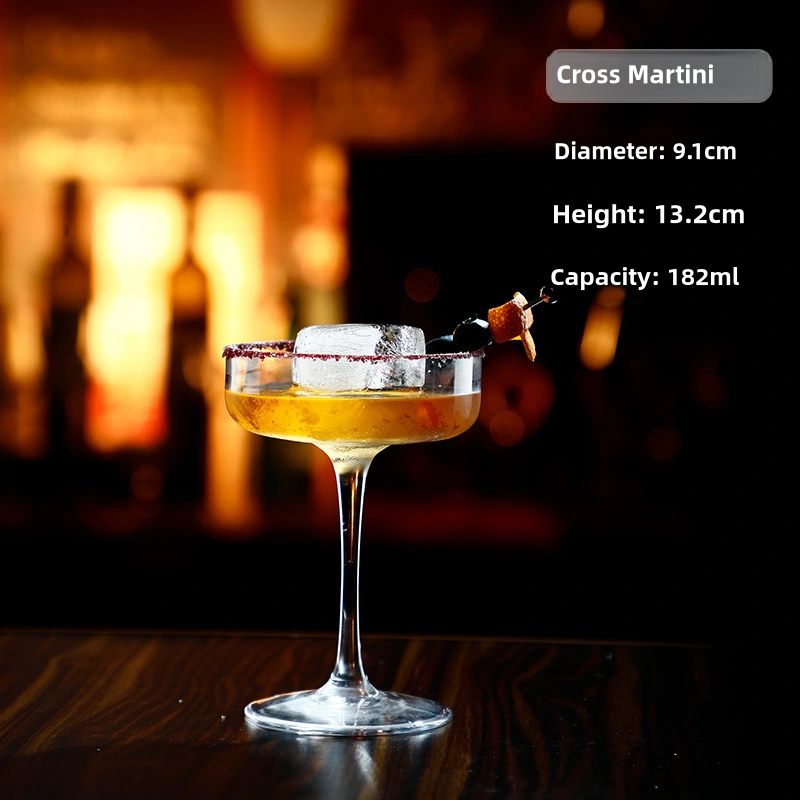 Copa de Martini de corte cruzado de 130 ml