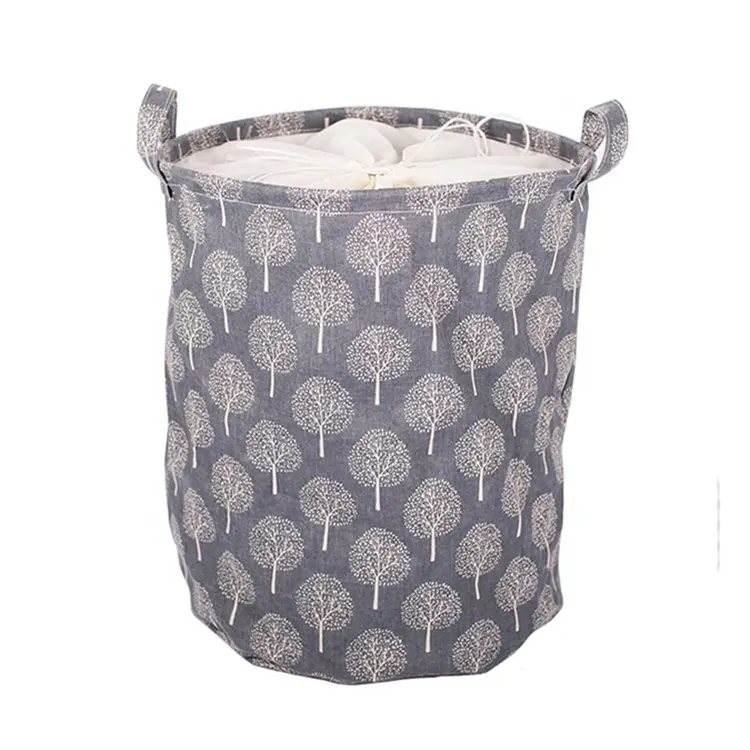 Nuovo design personalizzato cesto portabiancheria per la casa armadio pieghevole organizzare cestini portaoggetti in tessuto