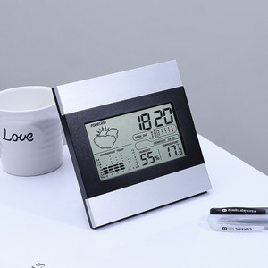 Da Parete in metallo Prezzo A Buon Mercato Digitale Multifunzione Calendario Previsioni Meteo Stazione Meteo Alarm Clock - Product Image 1
