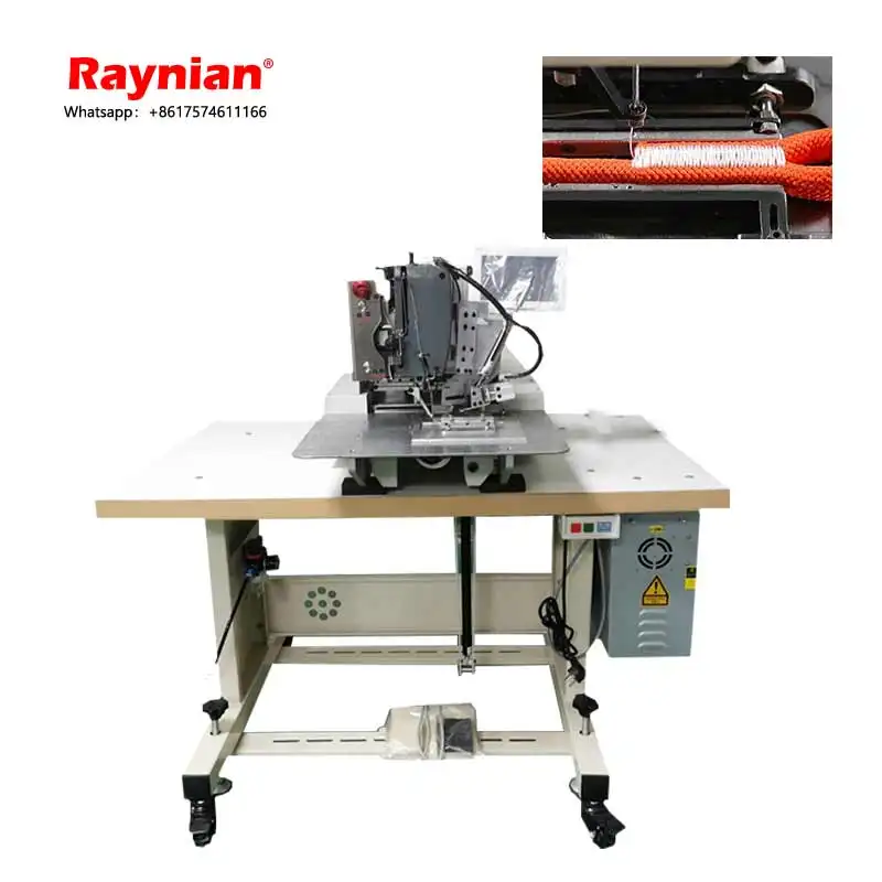 Raynian-1506 Linha grossa computador padrão máquina multicamadas sola sapatos pet corda grosso material costura máquina