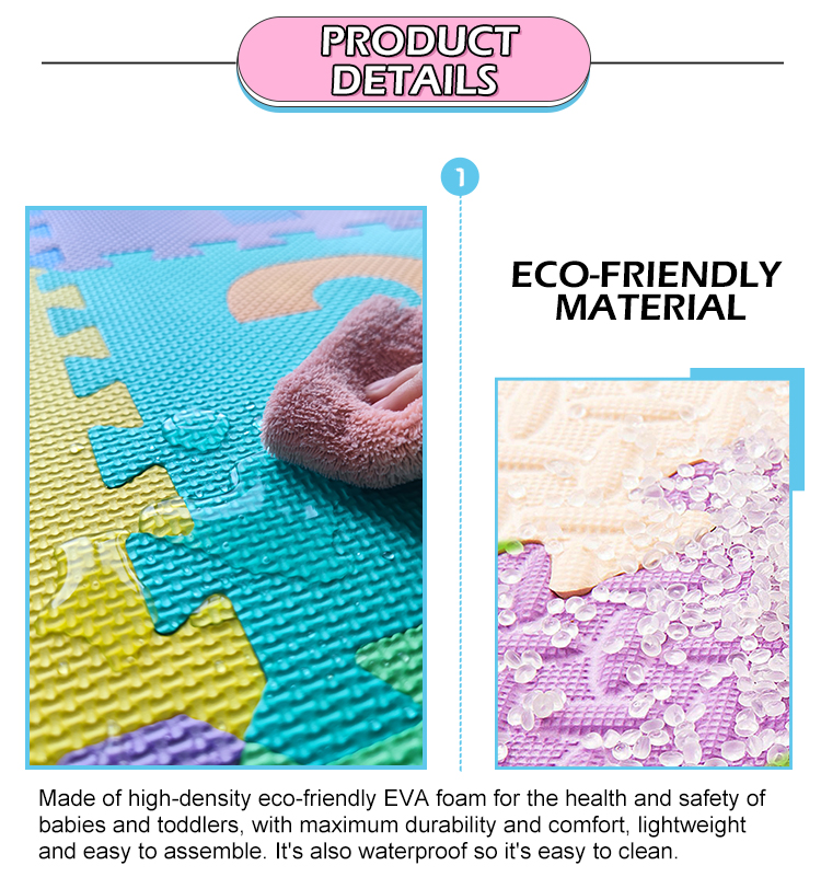 Childrens developing play rugs baby play mat number letter cartoon eva foam puzzle mat(图4) Childrens developing play rugs baby play mat number letter cartoon eva foam puzzle mat(图4)