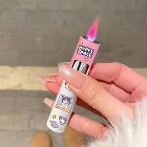 Bán Buôn Biểu Tượng Tùy Chỉnh Dễ Thương Mô Hình Phim Hoạt Hình Kuromi <span class=keywords><strong>Hello</strong></span> <span class=keywords><strong>Kitty</strong></span> Refill Butan Ngọn Lửa Màu Hồng Khí Nhẹ Hơn Cho Món Quà - Product Image 5