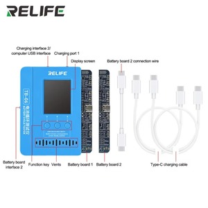 Relife TB-06 Battery <strong>Cycle</strong> Tester Single and Dual Battery <strong>Cycle</strong> for Iphone 8-14 Pro Max Battery Reading Data Health Repair Tool - Product Image 4