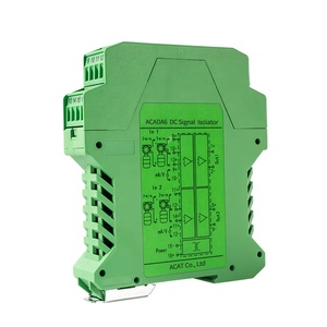 0.1%fs high precision analog 2 <strong>input</strong> 2 <strong>output</strong> 4-20ma dc signal isolator loop powered 420ma to 010v converter <strong>module</strong> - Product Image 3